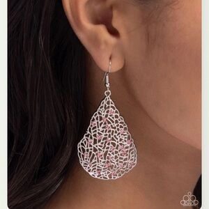 💖🌟💖 “STARGAZING GLAMOUR” - PINK RHINESTONE TEARDROP EARRINGS - PAPARAZZI❗️